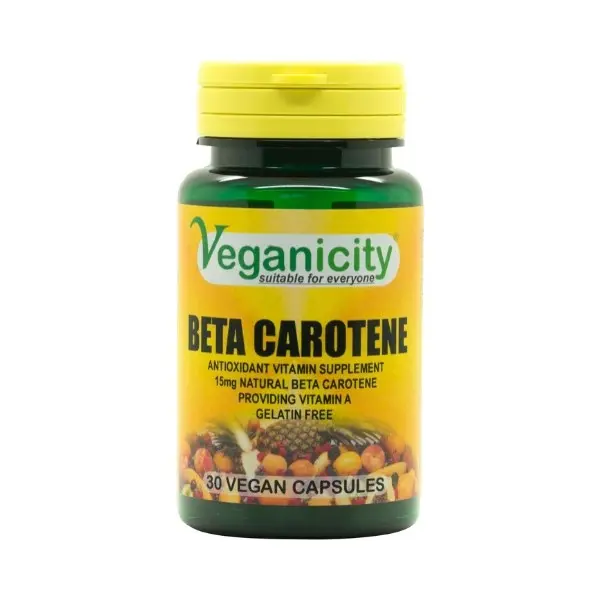 Veganicity přírodní betakaroten 15 mg, 30 vegan kapslí