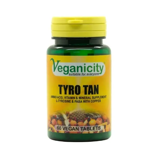 Veganicity Tyro Tan - podpora pro zdravé opálení, 60 tablet