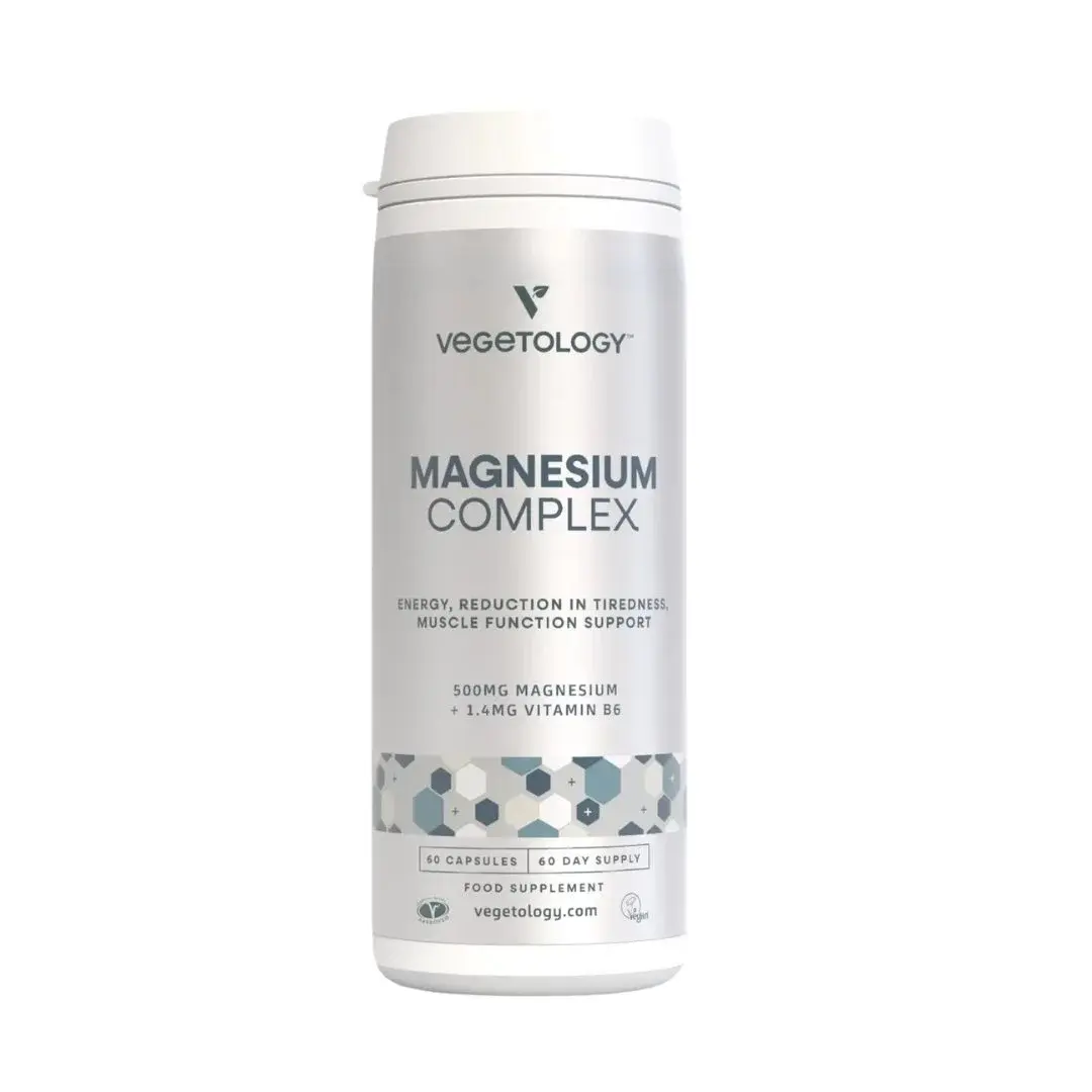 Vegetology Hořčíkový komplex + Vitamín B6, 60 kapslí