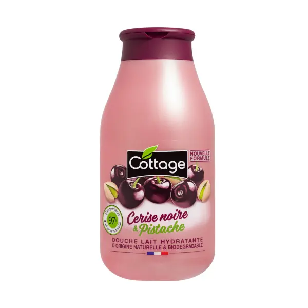 Cottage Moisturizing Shower Milk - Black Cherry & Pistachio sprchové mléko 97% přírodní 250ml