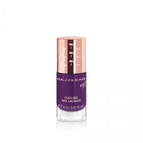 Naj-Oleari Oleo gel Nail Lacquer lak na nehty s gelovým efektem - 28 eggplant purple 8 ml