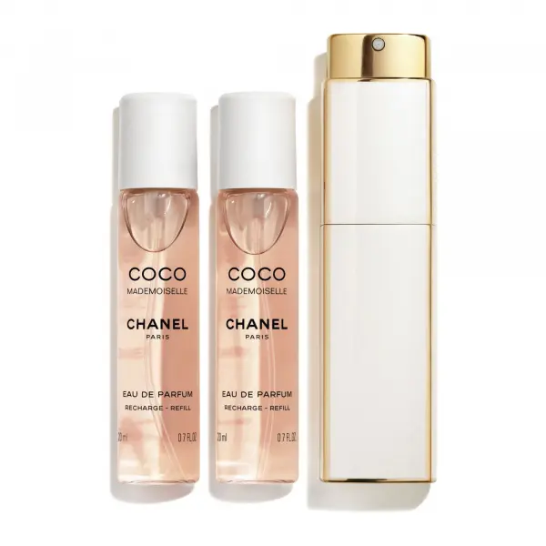 CHANEL Coco mademoiselle Parfémová voda v otočném rozprašovači - EAU DE PARFUM 3X20ML 3x 20 ml