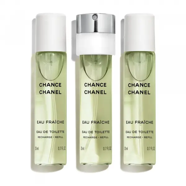CHANEL CHANCE EAU FRAÎCHE TWIST AND SPRAY SADA NÁPLNÍ 3 x 20 ML – EAU DE TOILETTE - EAU DE TOILETTE 3X20ML 3x20 ml REFILL