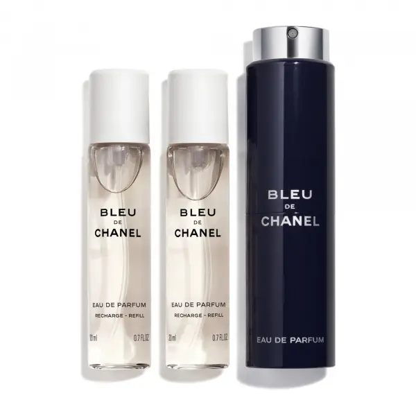 CHANEL Bleu de chanel OPAKOVANĚ PLNITELNÝ FLAKÓN TWIST AND SPRAY  - EAU DE PARFUM - 3X20ML 3x 20 ml