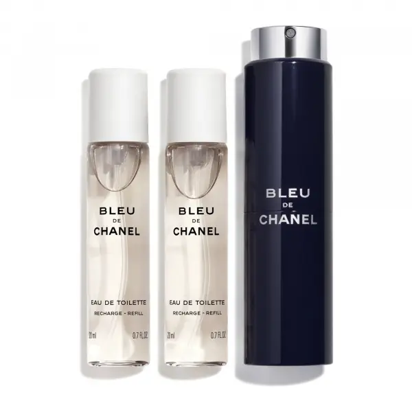 CHANEL Bleu de chanel Toaletní voda v plnitelném cestovním rozprašovači - EAU DE TOILETTE 3X20ML 3x 20 ml