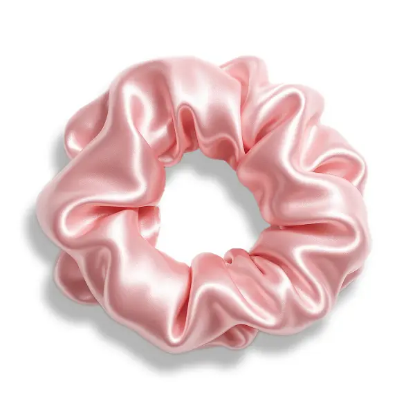 Pilō Pilō | Silk Hair Ties - Baby Pink Large 100% hedvábné gumičky do vlasů 1 ks