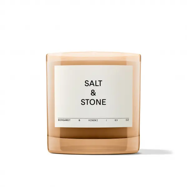 Salt & Stone Candle Bergamot & Hinoki parfémová svíčka 240 g