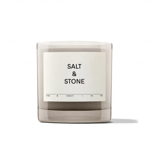 Salt & Stone Candle Fig & Violet parfémová svíčka 240 g