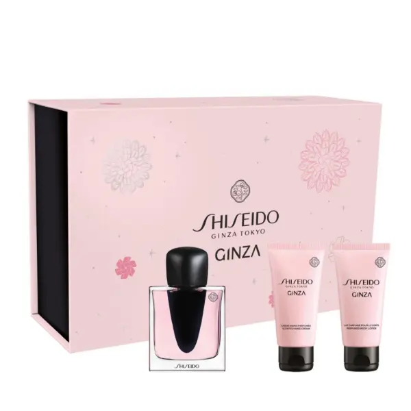 Shiseido GINZA dárková sada (parfémová voda 50 ml + tělové mléko 50 ml + krém na ruce 50 ml) 50 ml