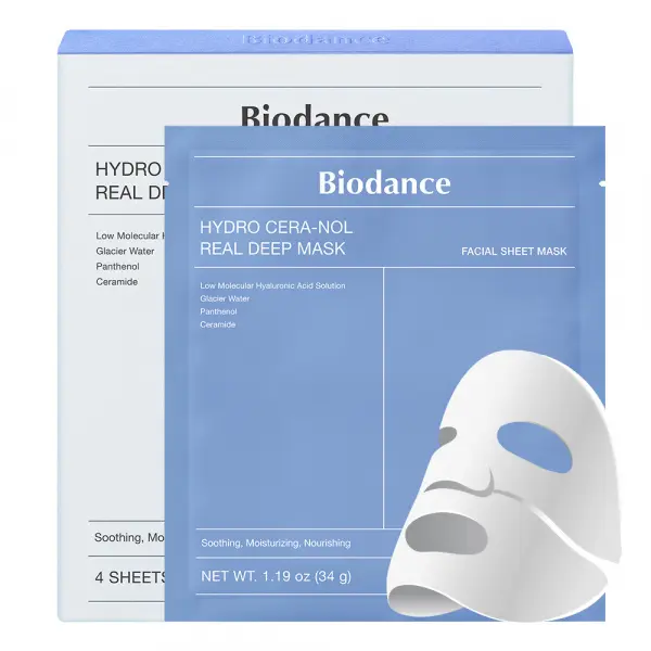 Biodance Hydro Cera-nol Real Deep Mask hydratační kolagenová maska 1 ks