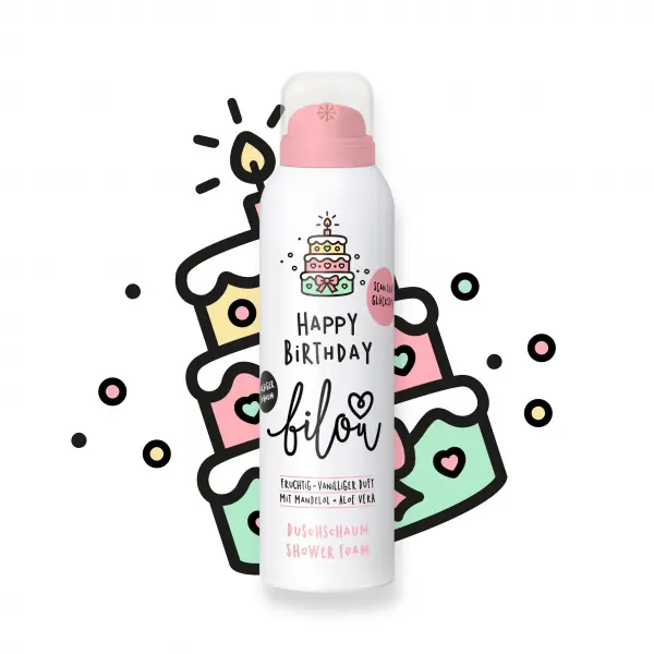 BILOU Sprchová pěna Happy Birthday - 200 ml