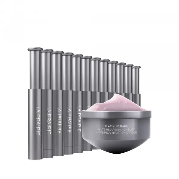 La Prairie Platinum Rare Haute-Rejuvenation Mask Refill náhradní náplň dvoufázové noční péče 20 ml + 12 x 0,7 ml