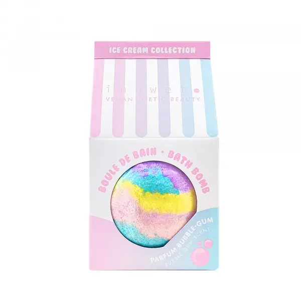 Inuwet Šumivá bomba do koupele Icecream Bubble Gum šumivá bomba do koupele