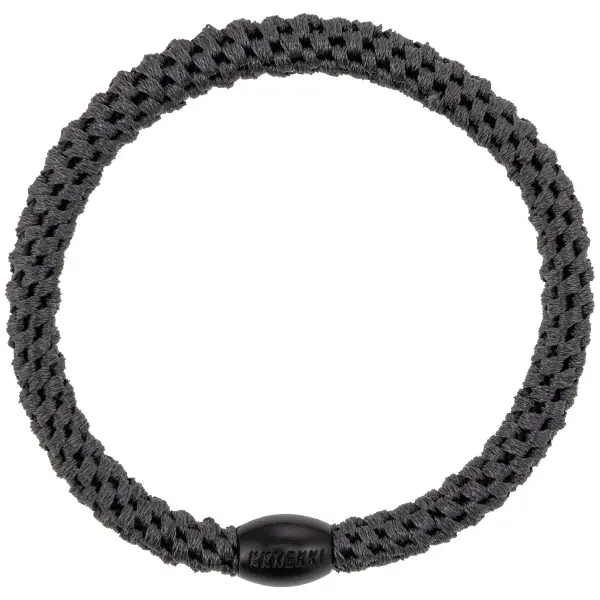 KKNEKKI Slim Charcoal tenká gumička do vlasů (antracitová) 1 ks