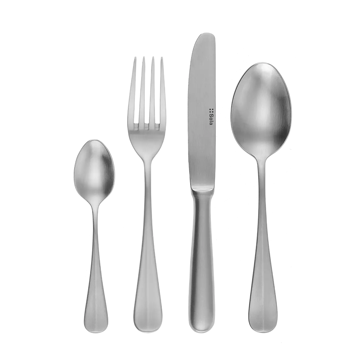 Příborový set 24 ks dezertní s krátkou čepelí — Baguette matný - 100653