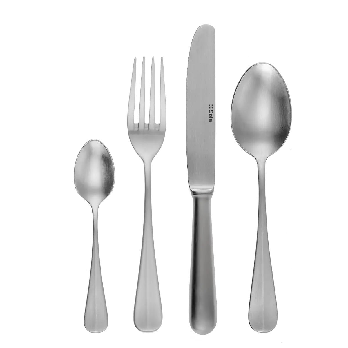 Příborový set 24 ks dezertní s dlouhou čepelí — Baguette matný - 100654