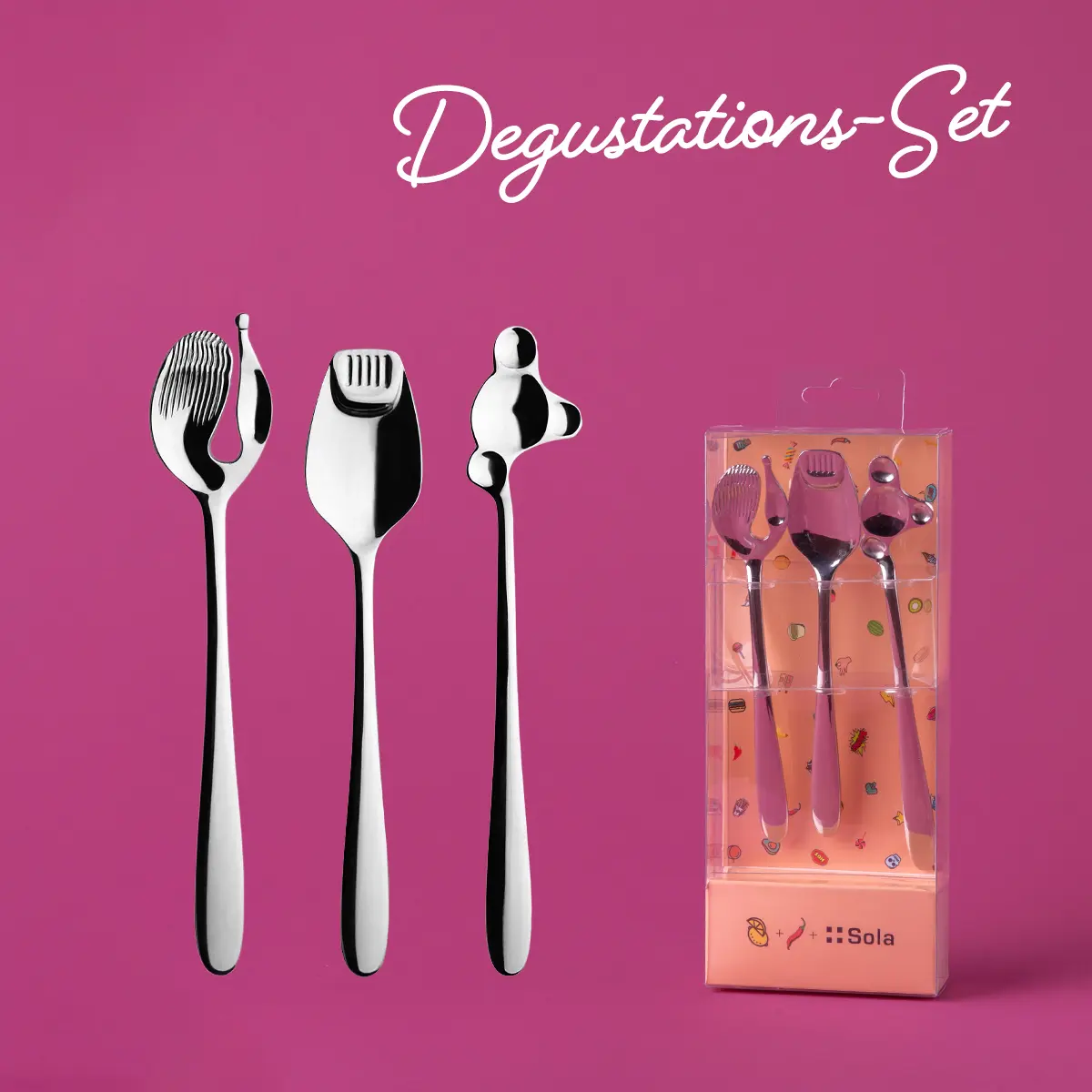 Degustační příbor set 3 ks - Alpha - 116538