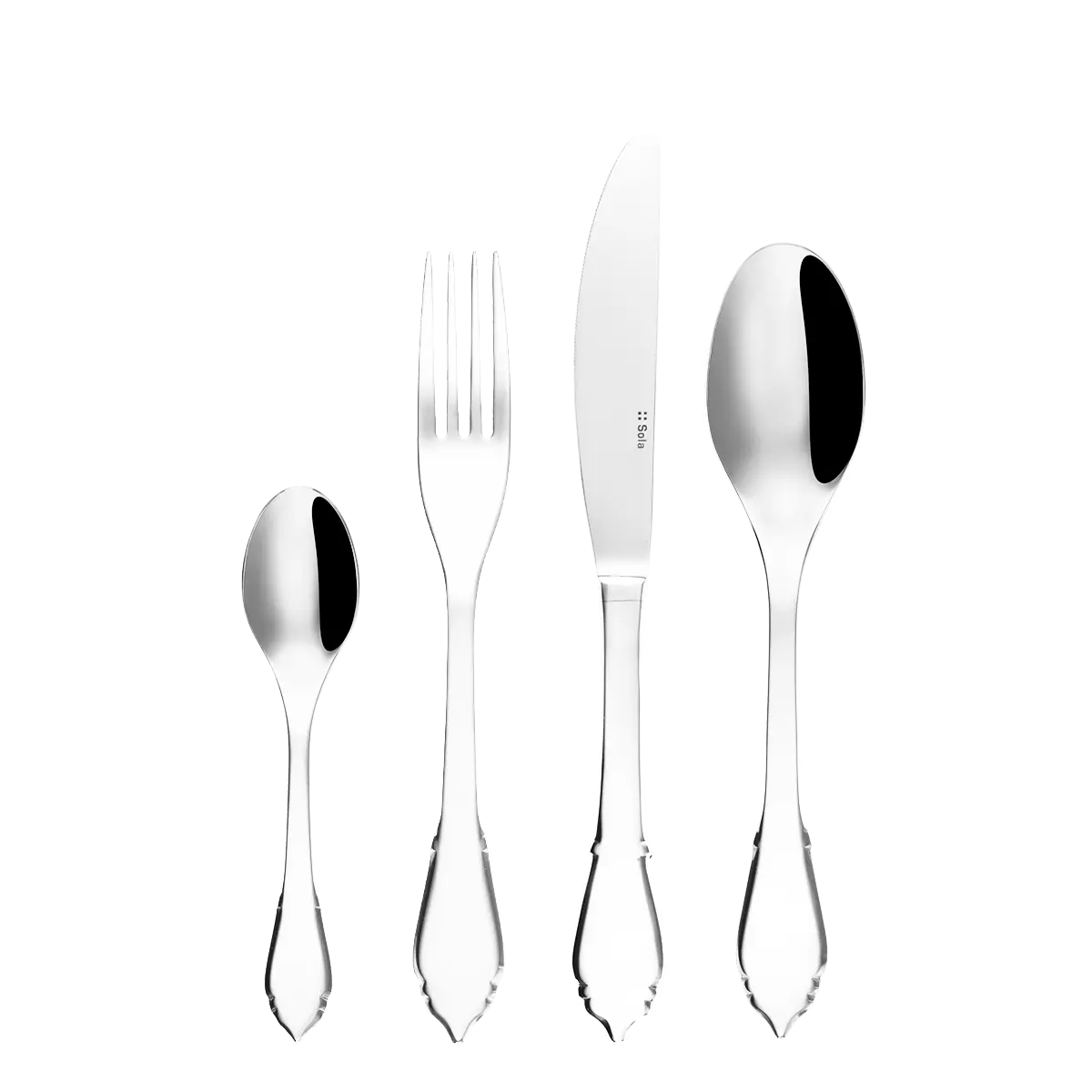 Příborový set 24 ks dezertní — 7th Generation Duke postříbřený - 119945