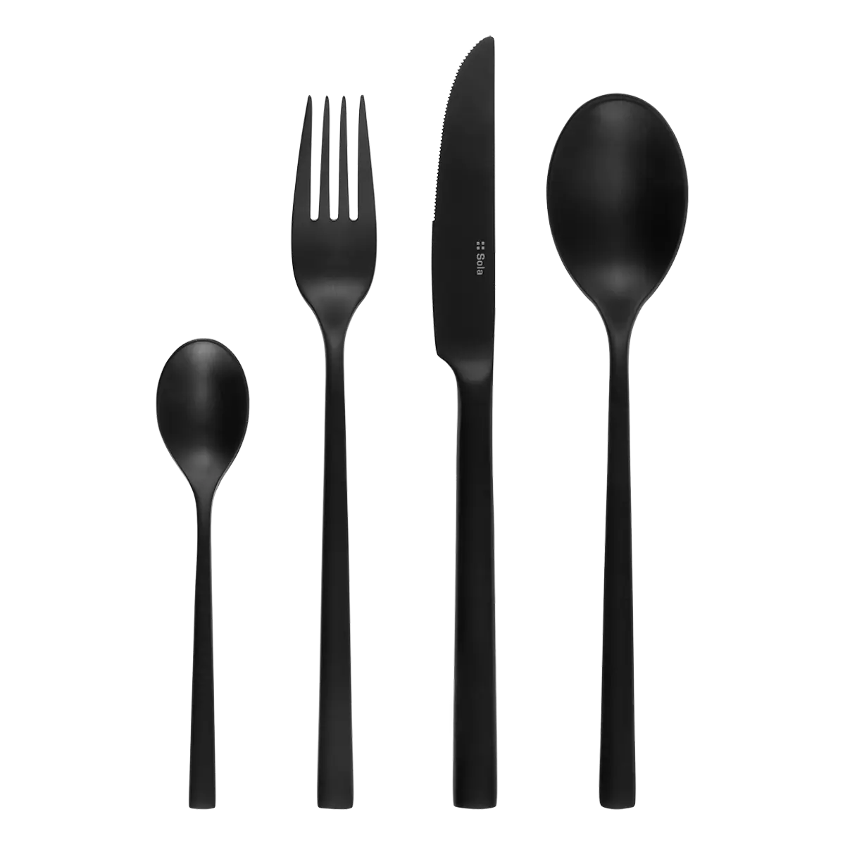 Příborový set 24 ks — Living PVD černý matný - 133838