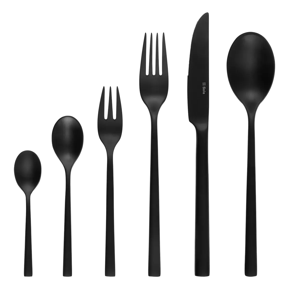 Příborový set 36 ks — Living PVD černý matný - 133840