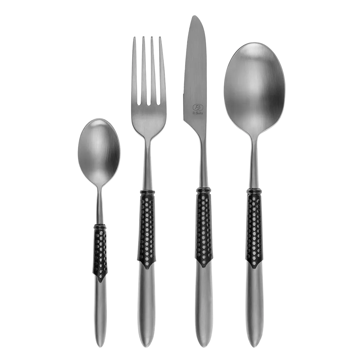 Příborový set 24 ks — Gaya Exeter Black Sleeve matný - 134064