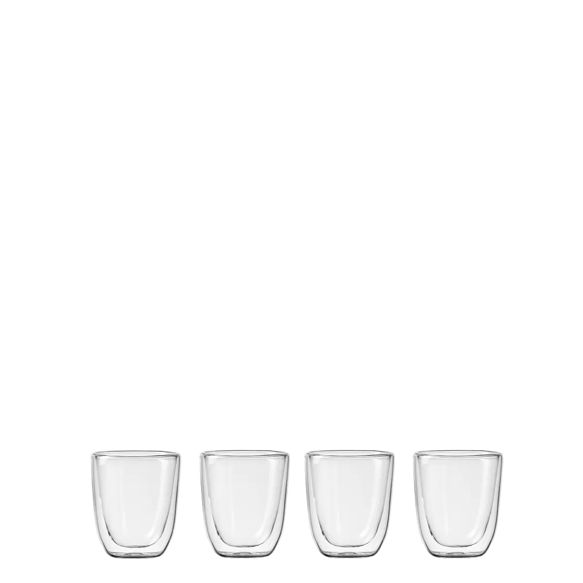 Pohár BASIC Glas Double Wall 190 ml - set 4 ks - 321235