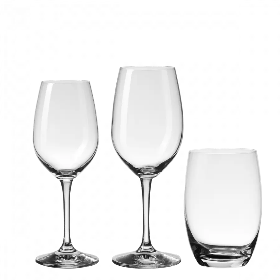 Startovací sada sklenic pro domácnost 12 ks — BASIC Glas Lunasol - 322025