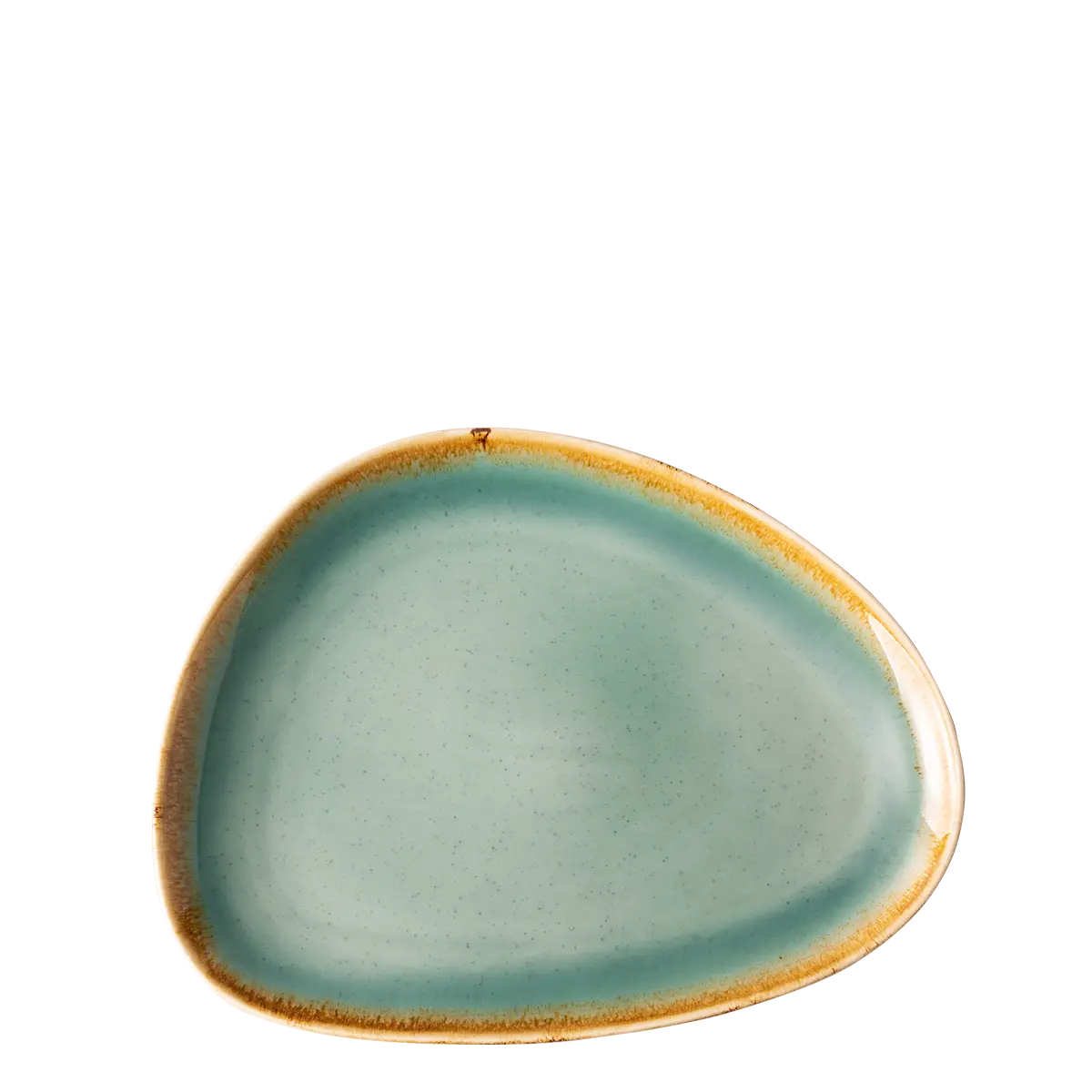 Talíř Triangle Sand tyrkysový 25 cm - Gaya - 451964