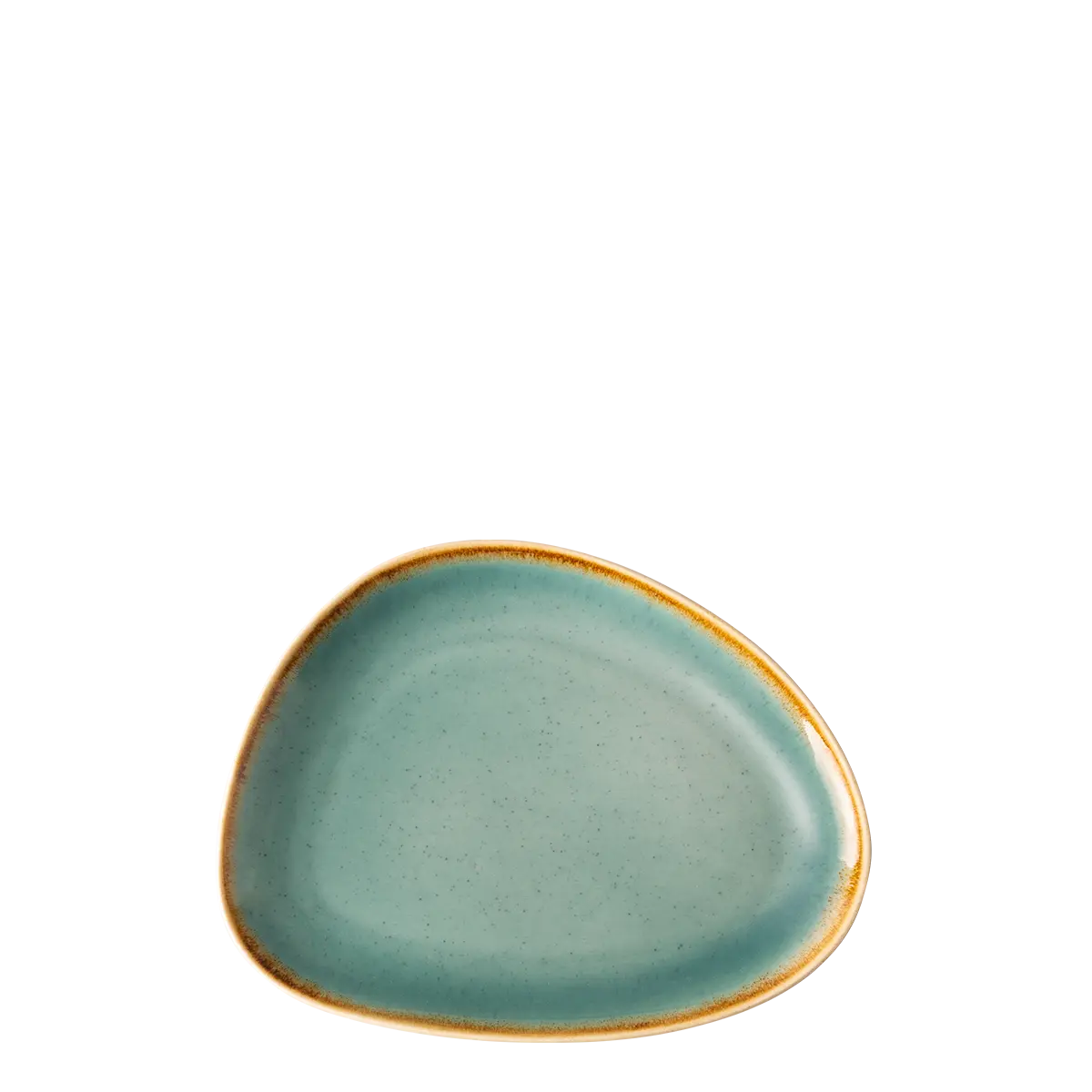 Talíř Triangle Sand tyrkysový 20,5 cm - Gaya - 451965