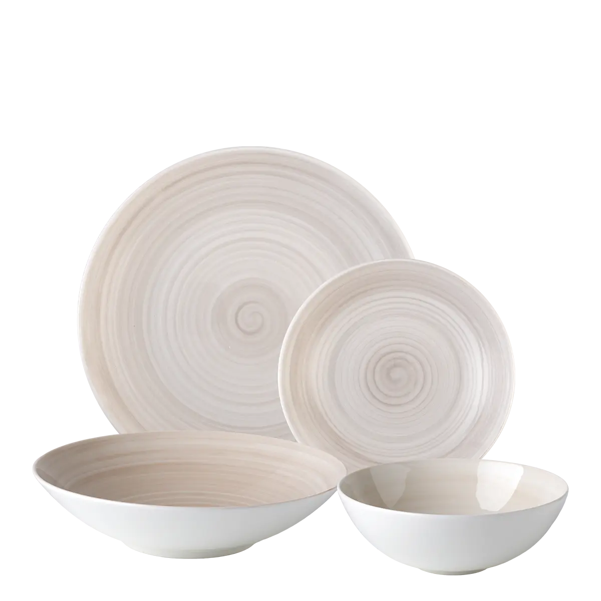 Sada talířů 16 ks — Premium Platinum Line Rocca - 490181