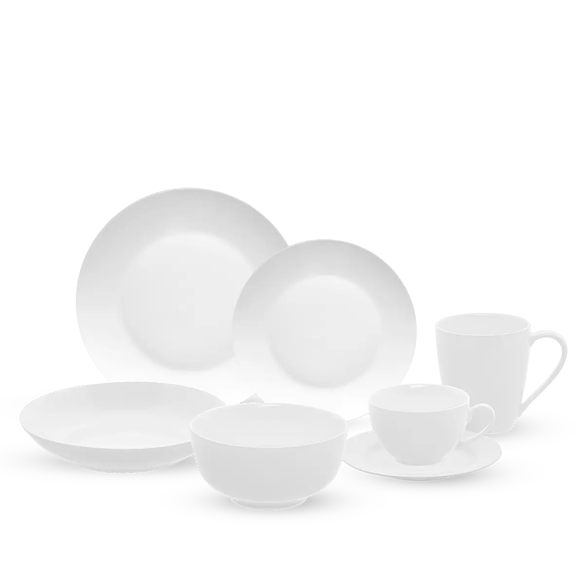 Porcelánová sada 28 ks — FLOW Lunasol - 491069