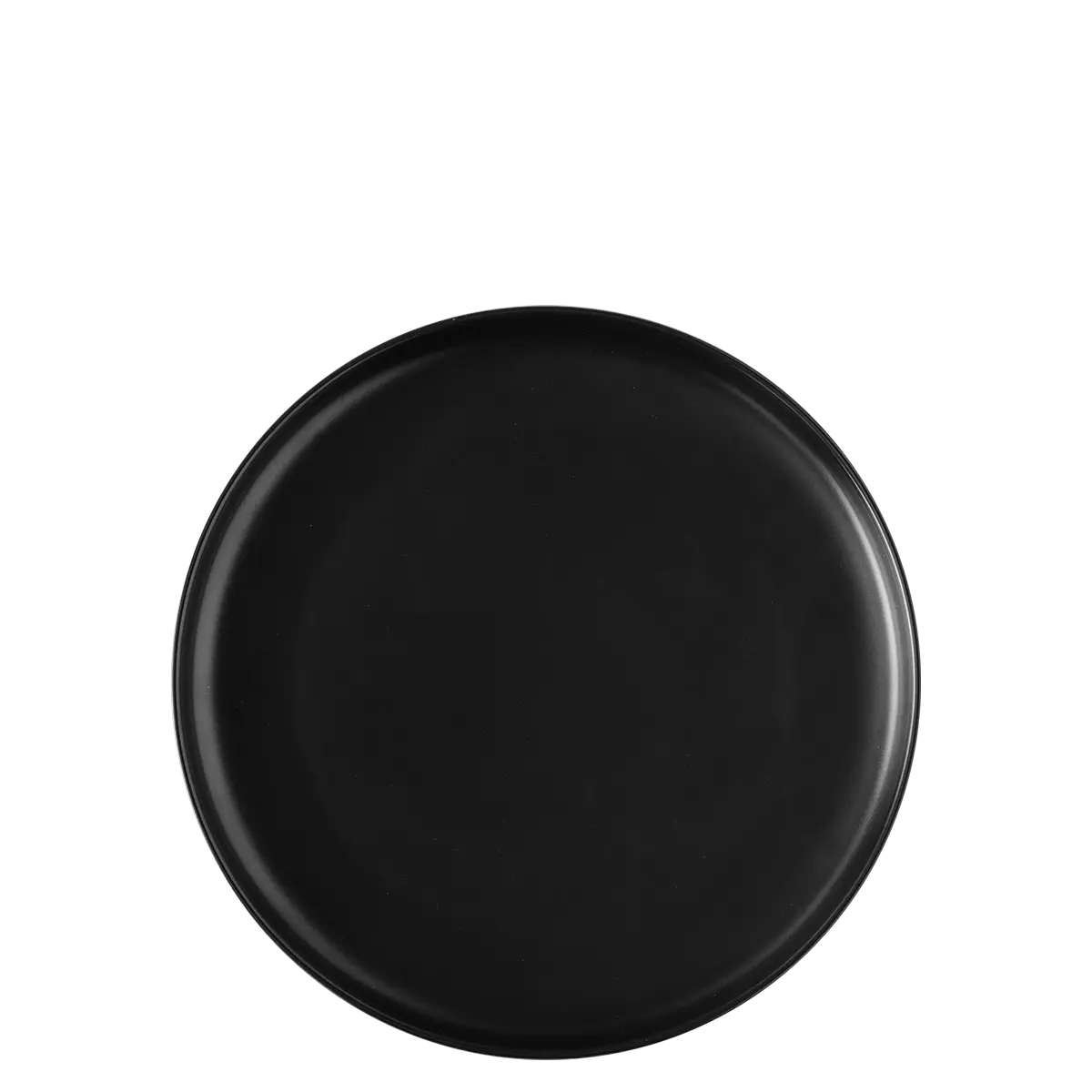 Dezertní talíř Coupe černý 20 cm – Flow - 491073