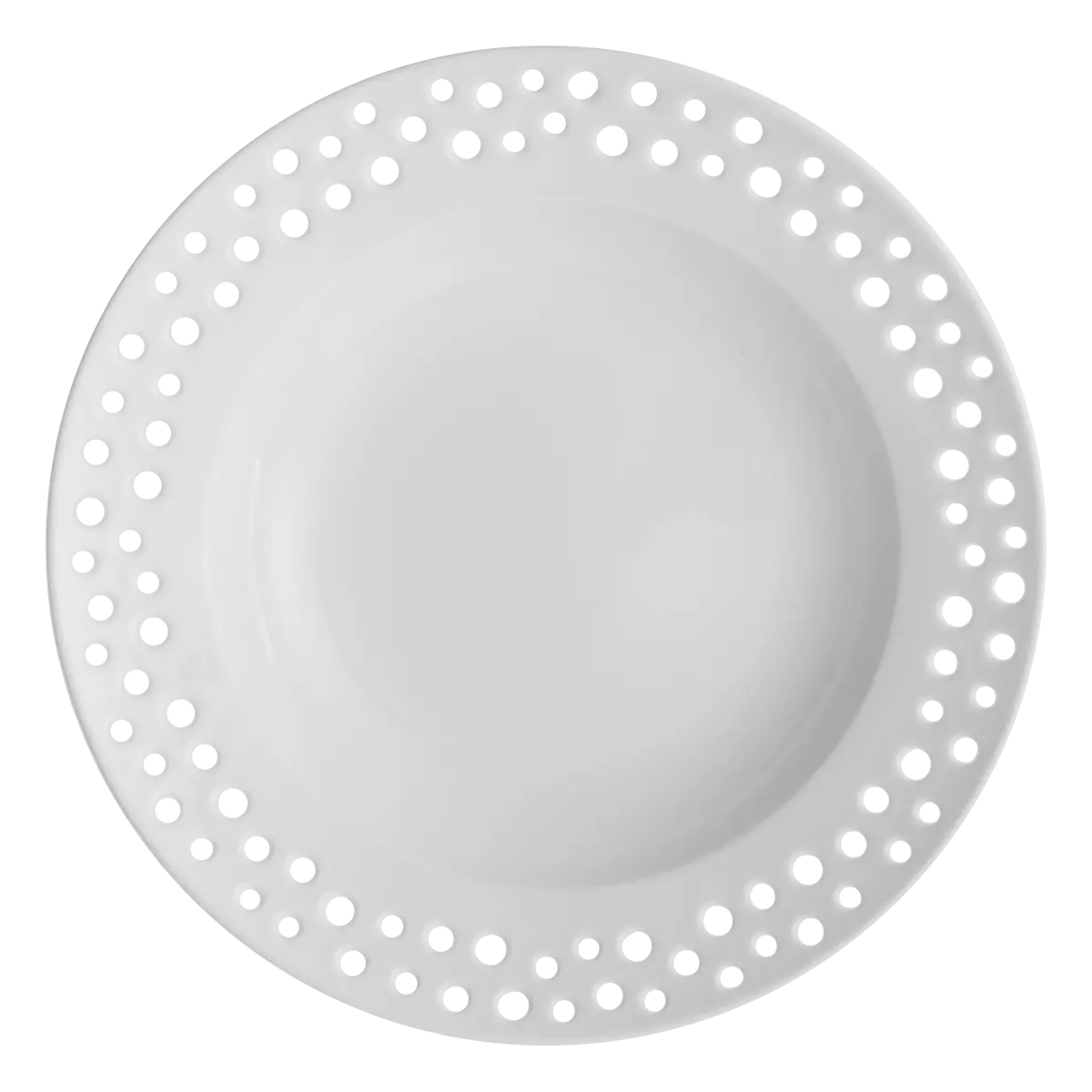 Talíř hluboký perforovaný 23 cm - Flow - 491172