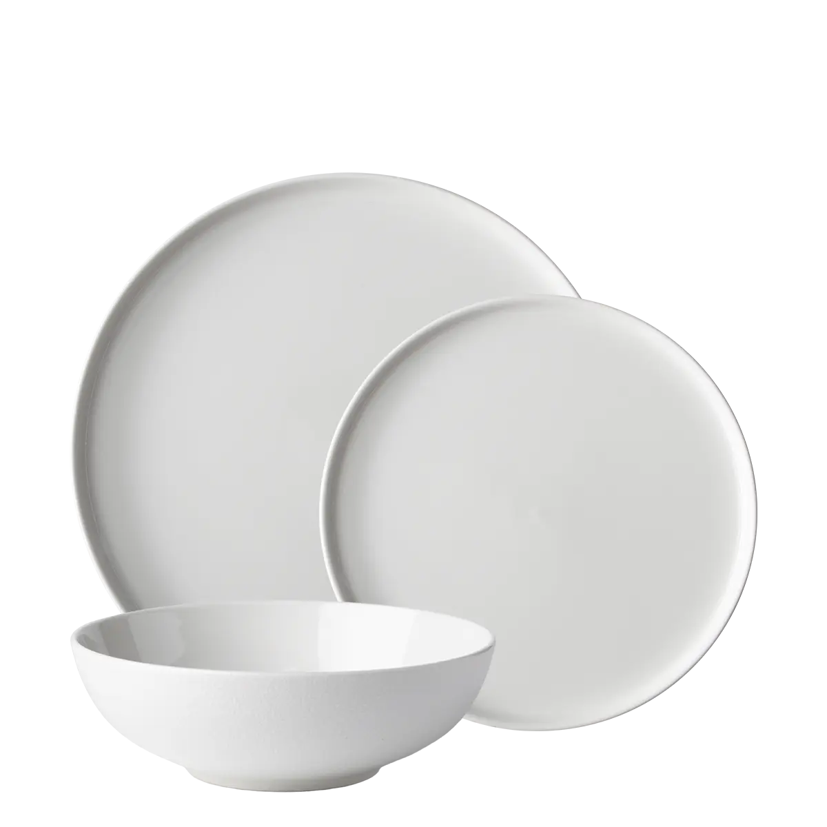 Sada talířů 12 ks — Fine Dining White - 493620