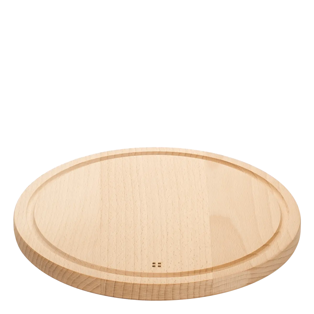 Dřevěná prkénko se žlábkem kulatá 28 cm - Basic - 593006