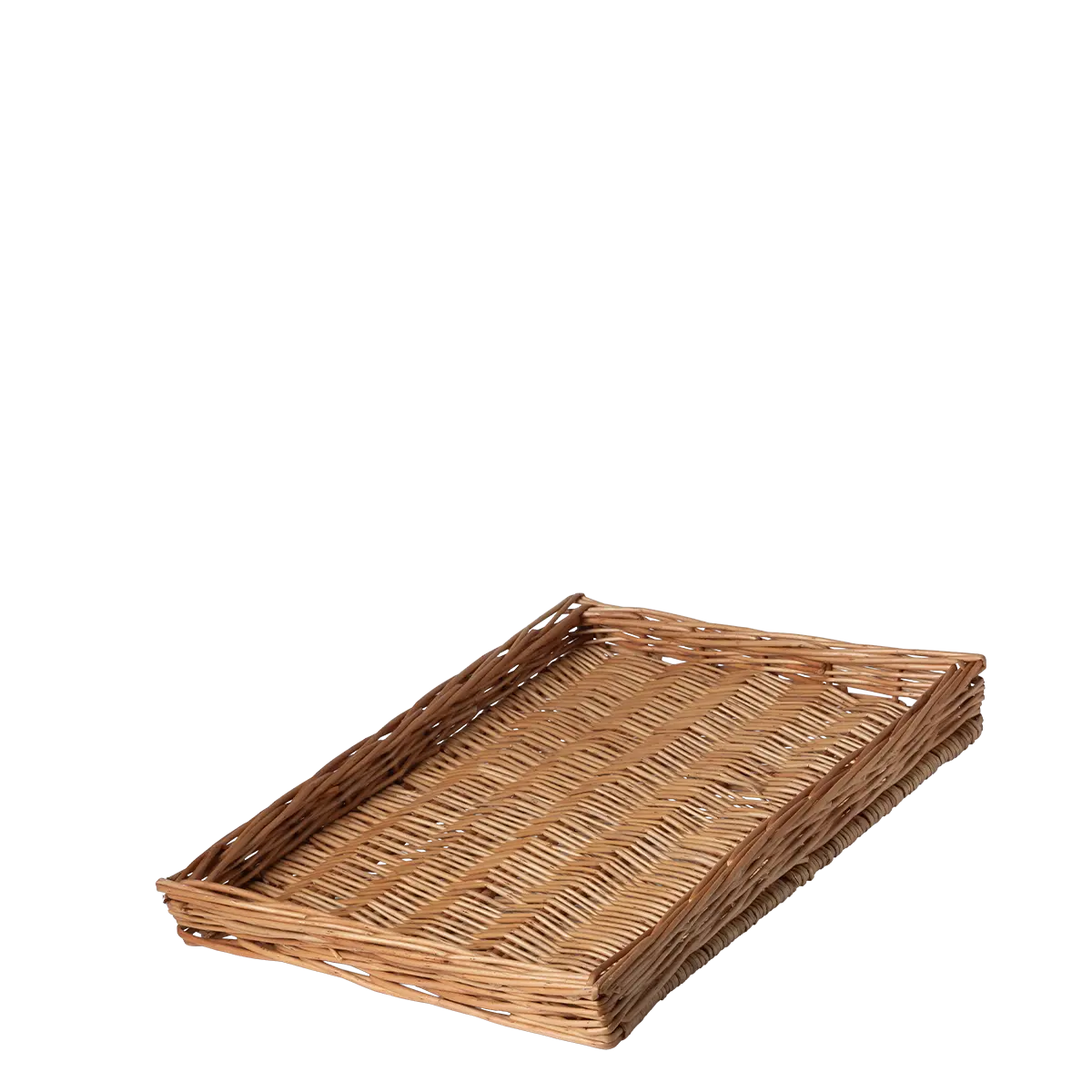 Hranatý proutěný košík na chléb 40 × 30 × 4 cm — Flow Wicker - 593682