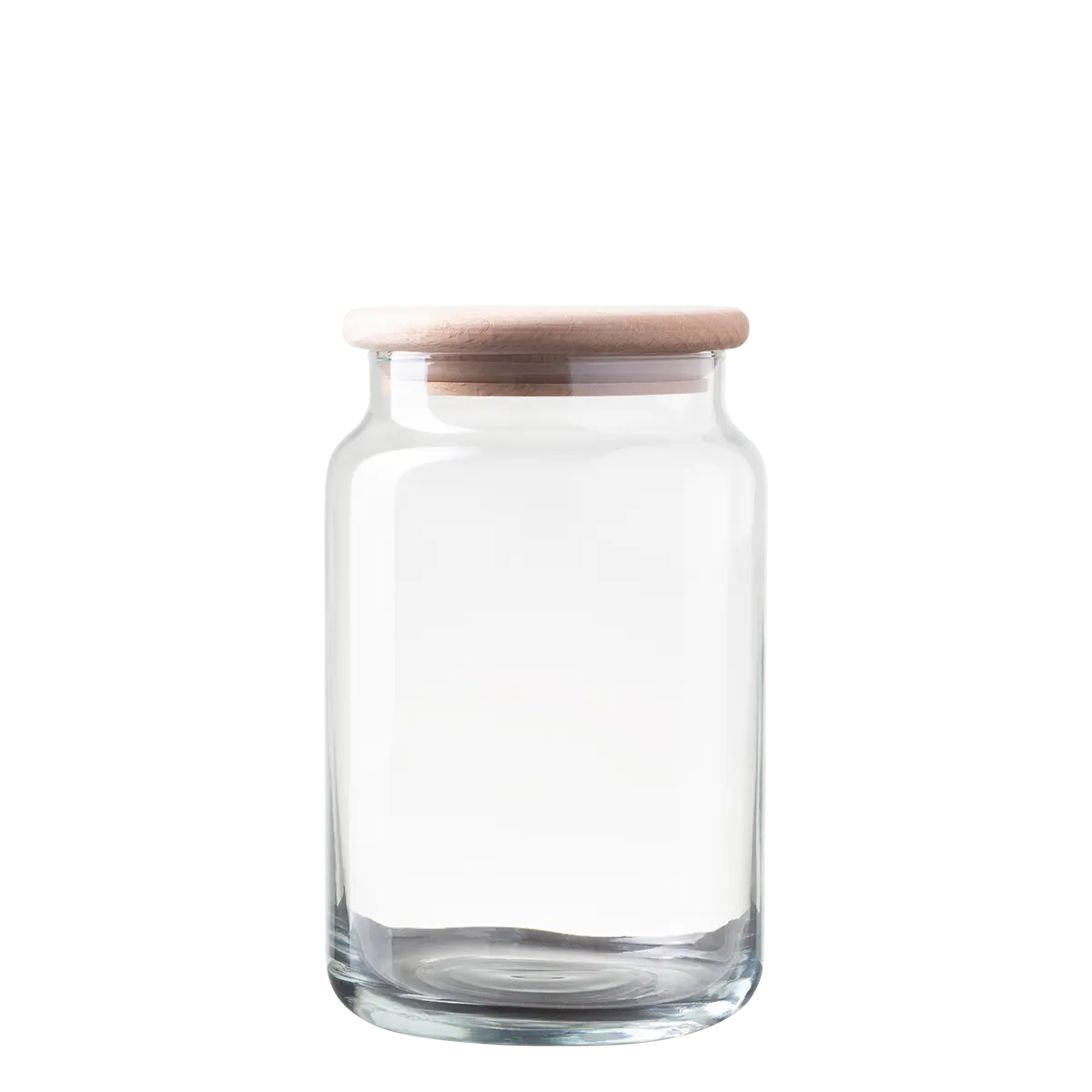 Skleněná nádoba s víkem 0,93 l — Basic Kitchen - 593766