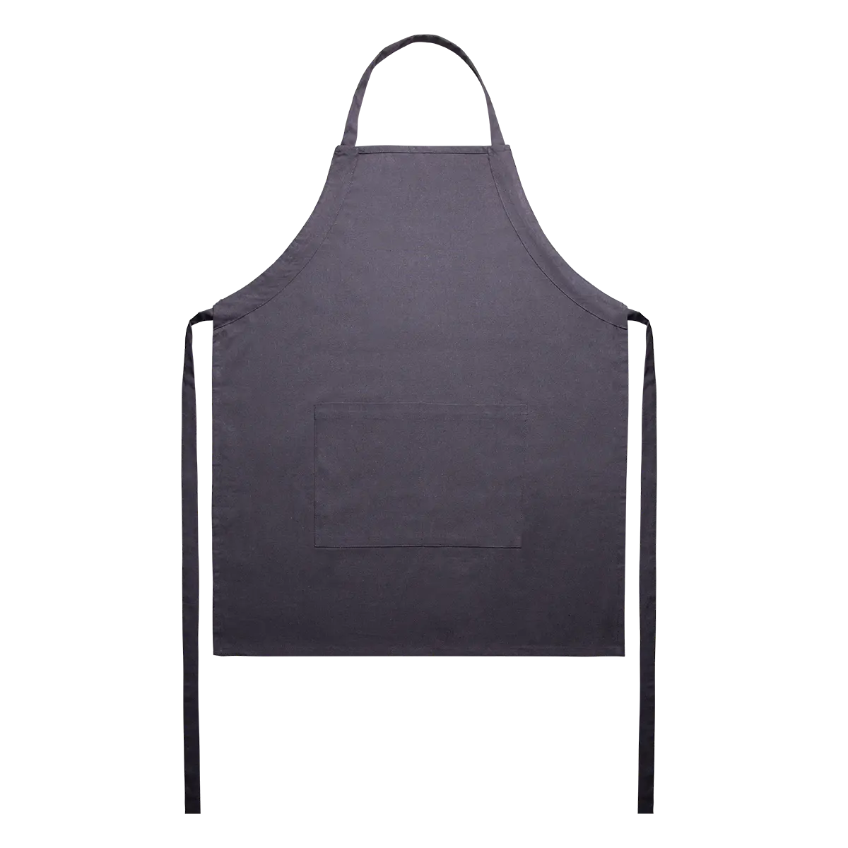 Ocelově šedá bavlněná zástěra 70 x 85 cm — Basic Ambiente - 596419