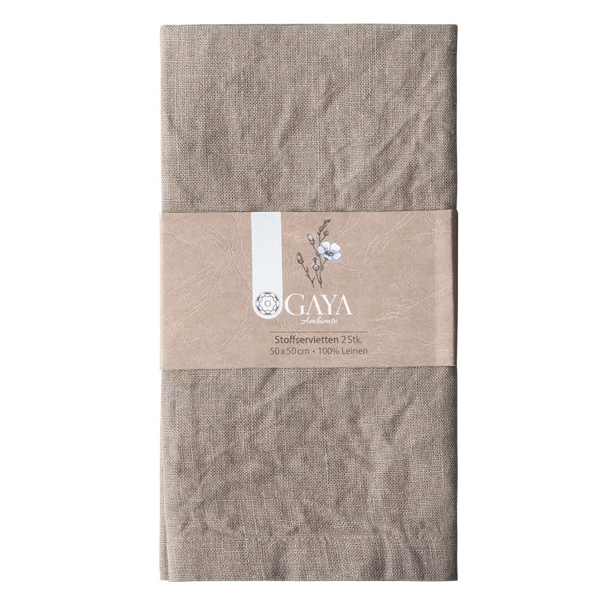 Bridlicové lněné ubrusy 50 x 50 cm 2 ks — Gaya Ambiente - 596434