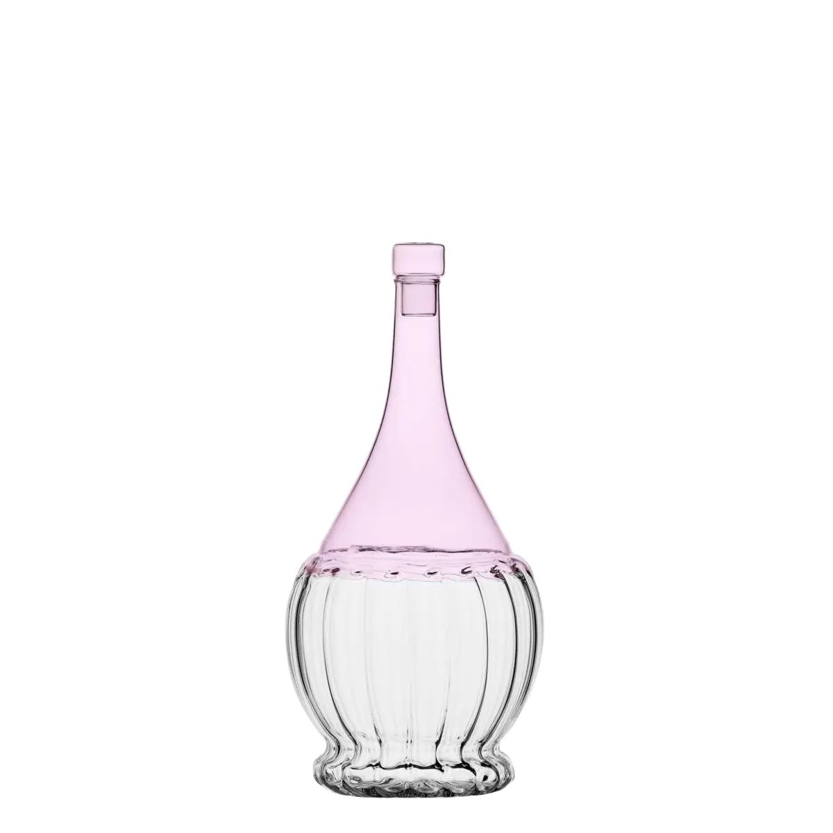 Láhev s uzávěrem růžová/průsvitná 1,1 l - 983083