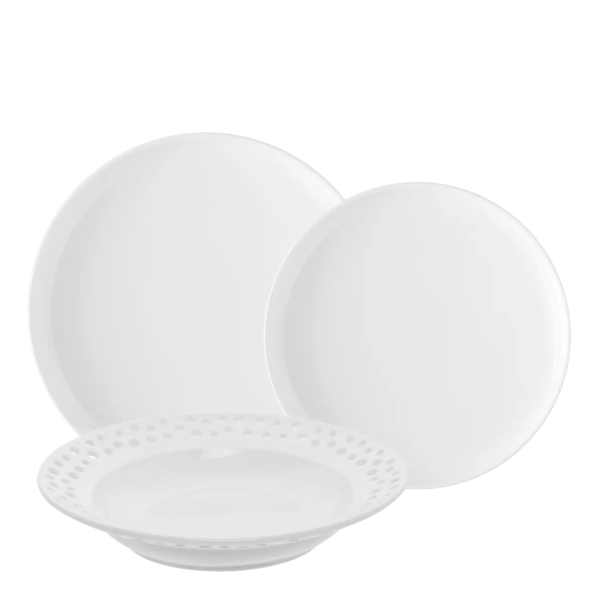 Porcelánová sada děrovaná 18 ks - Flow - W0127