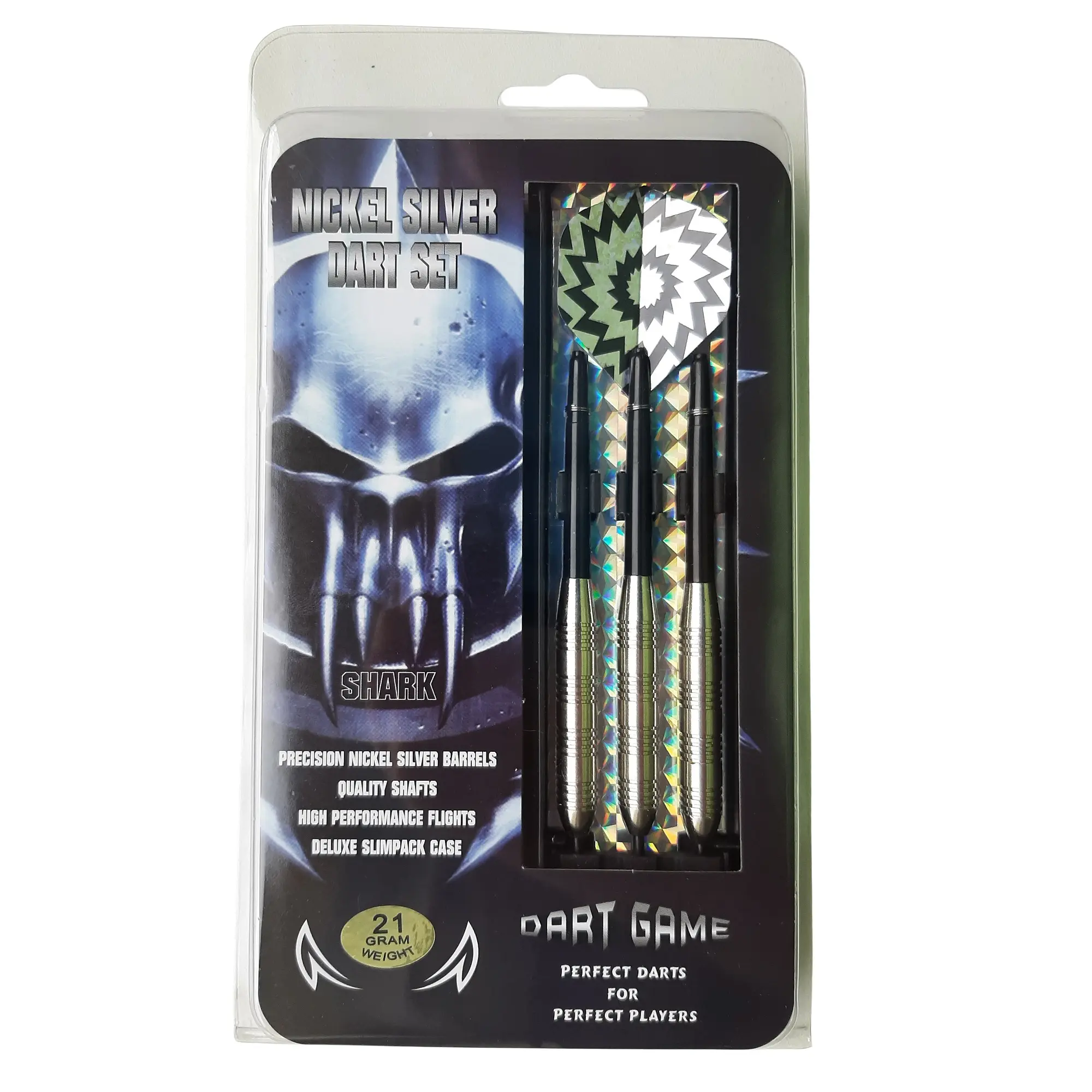 Šipky MASTER Shark Nickel-Brass 3ks - steeltip 21g