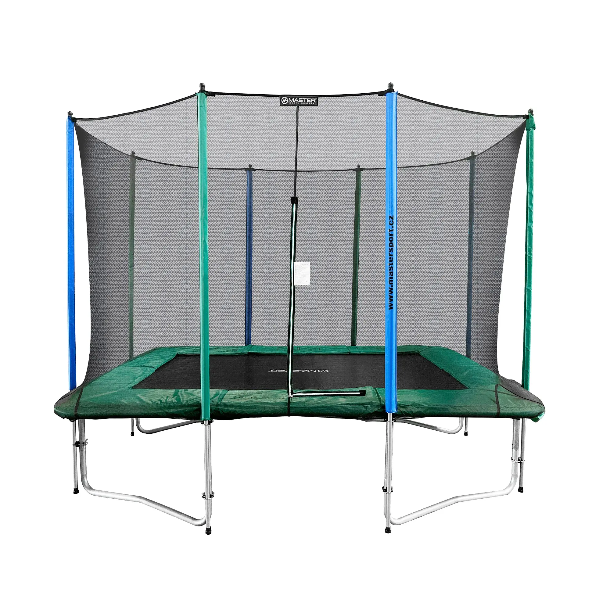 SET trampolína MASTER 300 x 210 cm + ochranná síť + schůdky