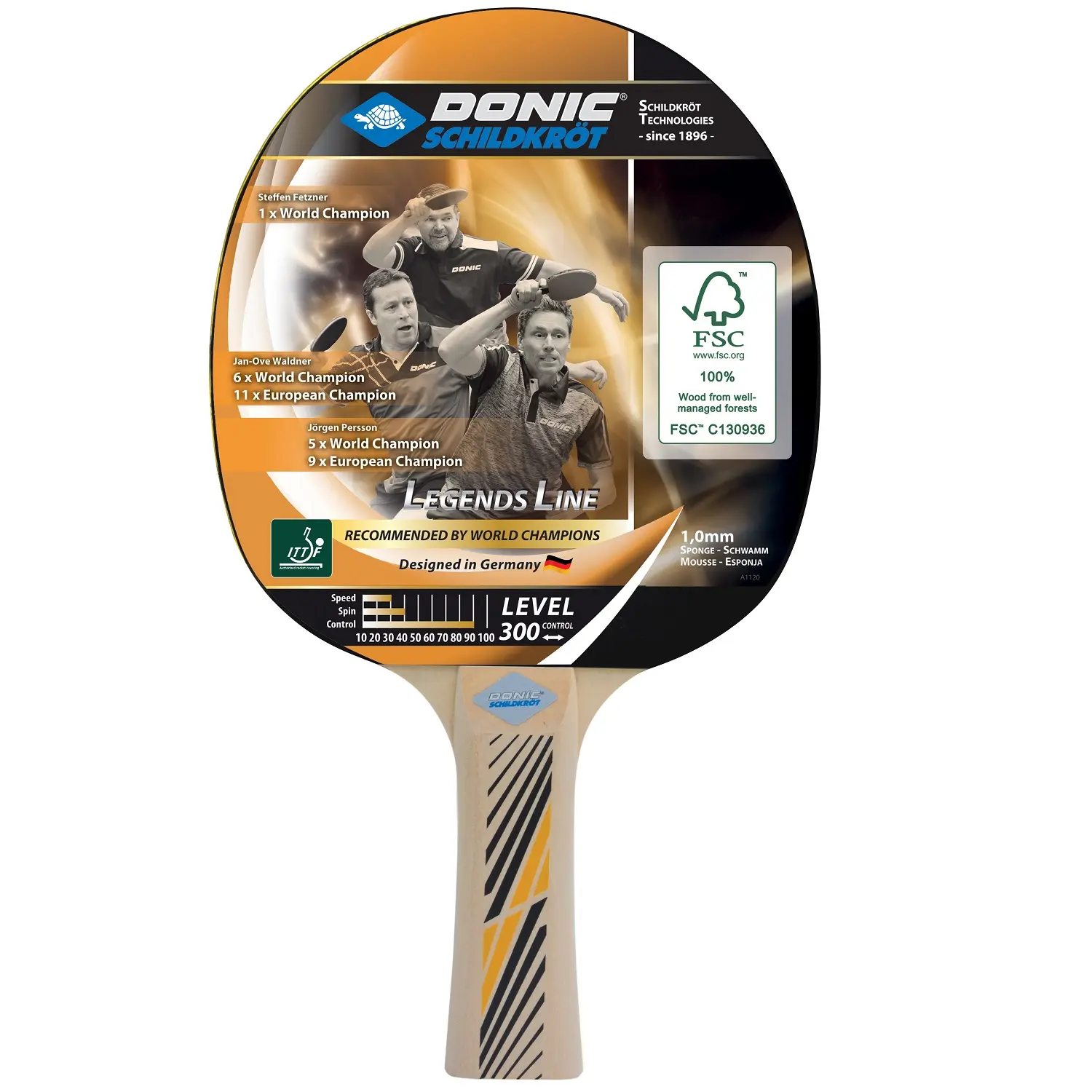 Pálka na stolní tenis DONIC Legends 300 FSC