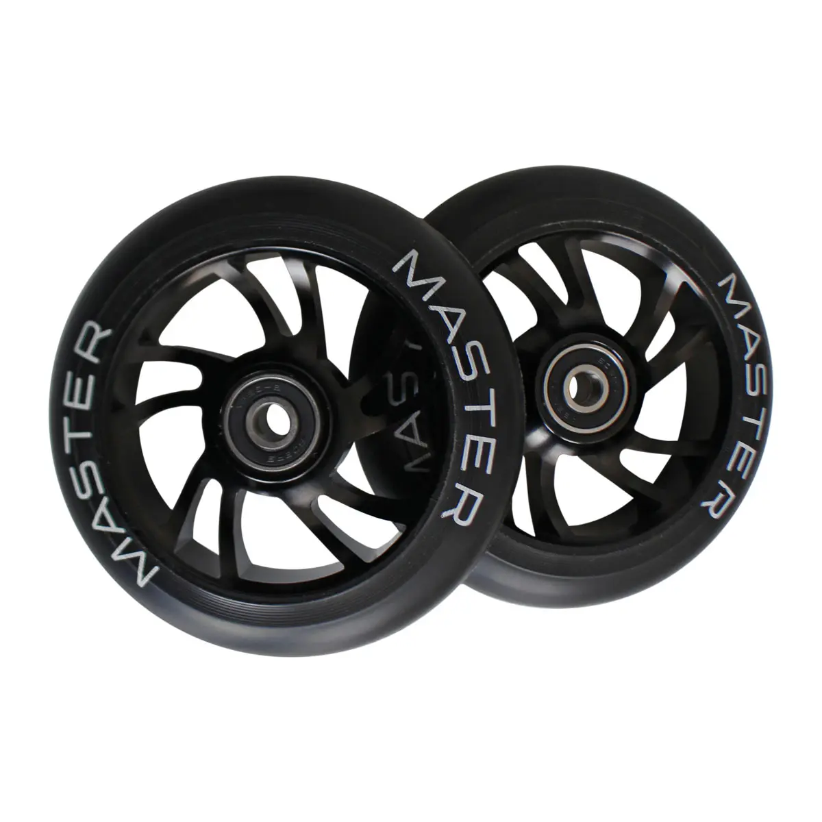 Náhradní kolečka na koloběžky MASTER Stunt Alu 110 mm - černé