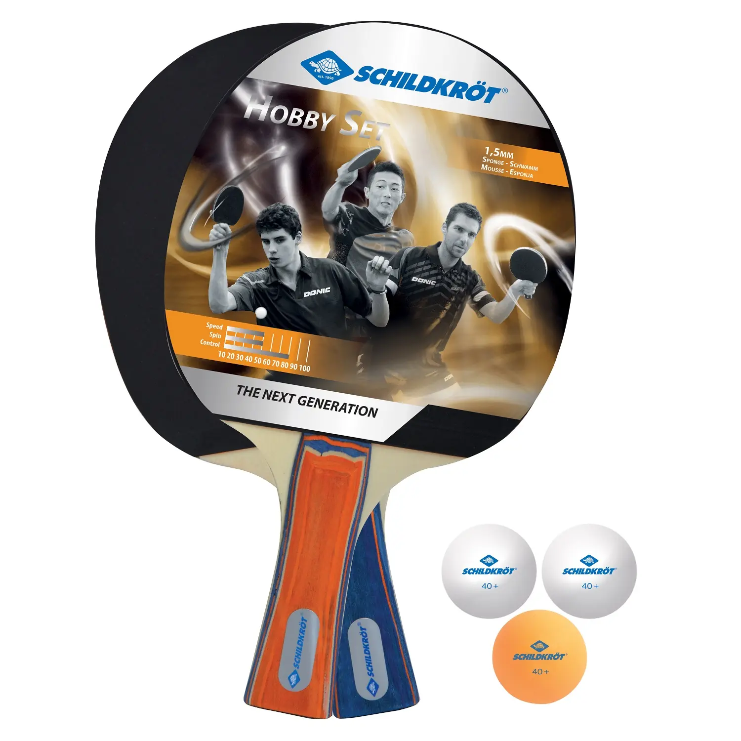 Set na stolní tenis SCHILDKROT Hobby pro 2 hráče