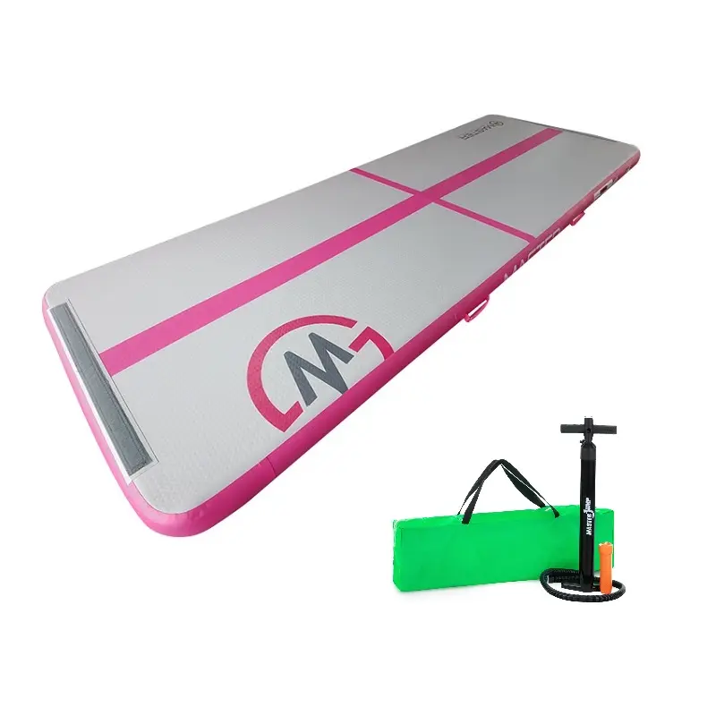 Airtrack MASTER nafukovací žíněnka 300 x 100 x 10 cm - šedá - růžová - 2. jakost