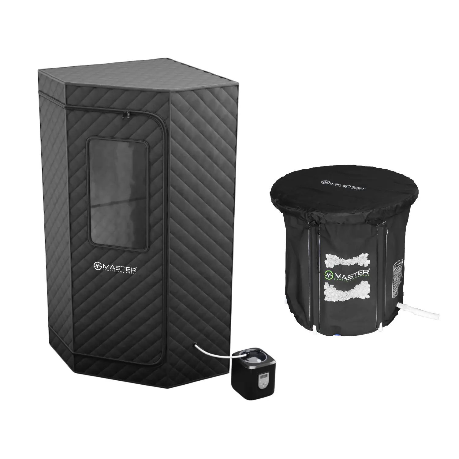 Otužovací set - Osobní parní sauna MASTER SmartSteam + Koupací káď MASTER 80 x 75 cm