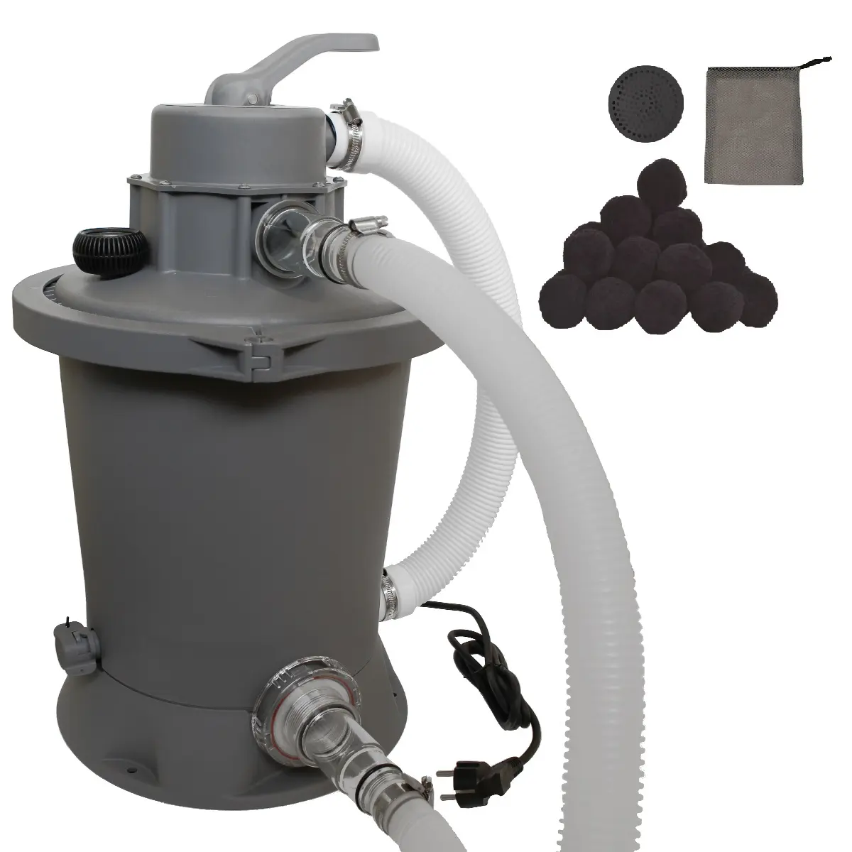 Akční set - písková filtrace Standard - průtok 3.028 l/h + filtrační náplň Carbon Fiber Ball 400g