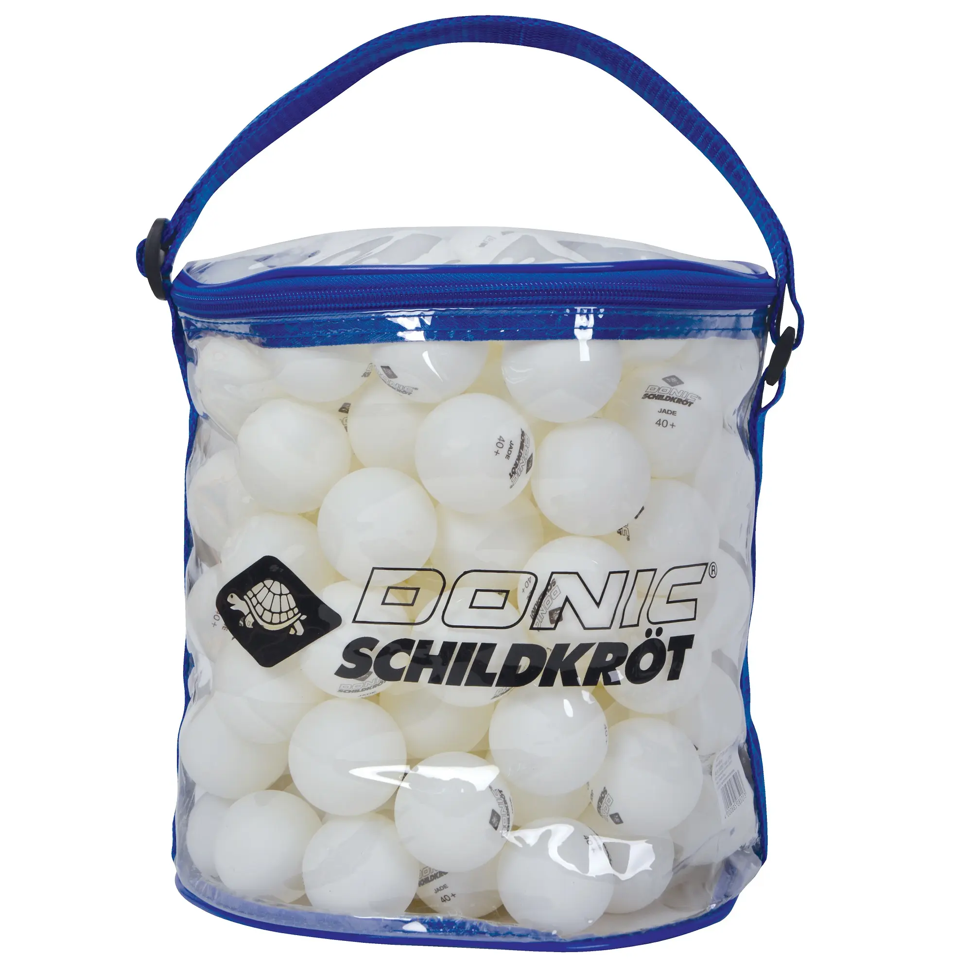 Míčky na stolní tenis SCHILDKROT Jade Poly 40+ 144 ks